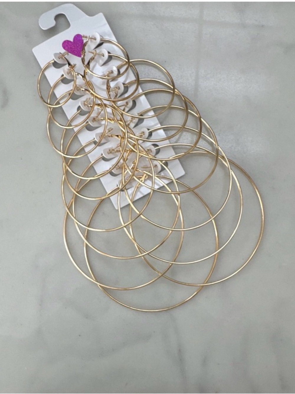 Gold Hoop 8 Earring Set - Women's Fashion Multipack